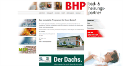 Desktop Screenshot of bhp-heizung.de